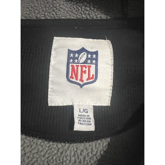 Vintage Pittsburgh Steelers Classic NFL Black Sherpa Full Zip Hoodie Mens Sz L - Picture 3 of 6